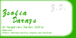 zsofia darazs business card